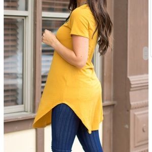 L&B mustard tunic top